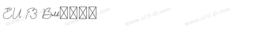 EU F3 Bold字体转换